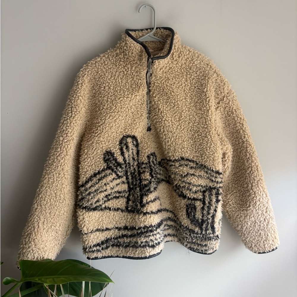 zara desert sherpa fleece